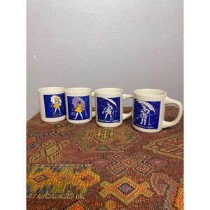 Vintage Morton Salt Girl Cups 4